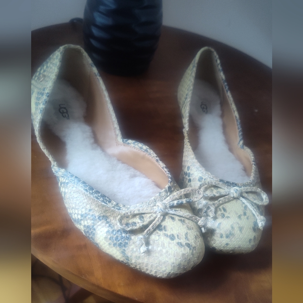 Ugg Lena Snakeskin Ballet Flat